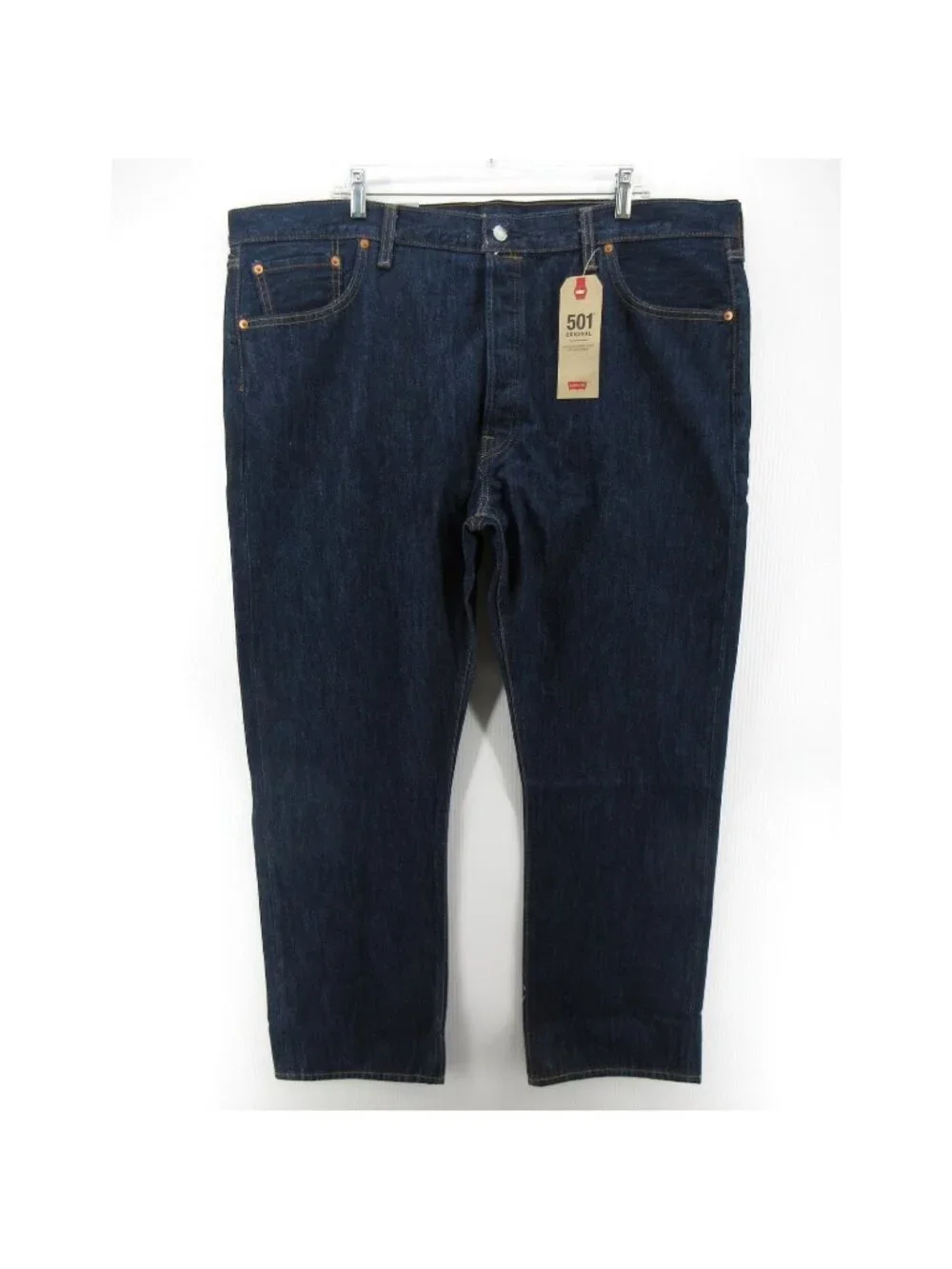 Levis 501 Jeans 44X32 Original Straight Leg Button Fly Denim Pants NEW